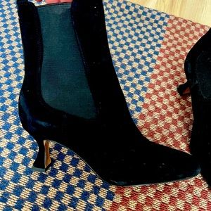 Sam Edelman Blk Suede Boots SZ 8